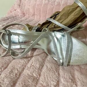 Jessica Simpson Silver Strappy Sandals
